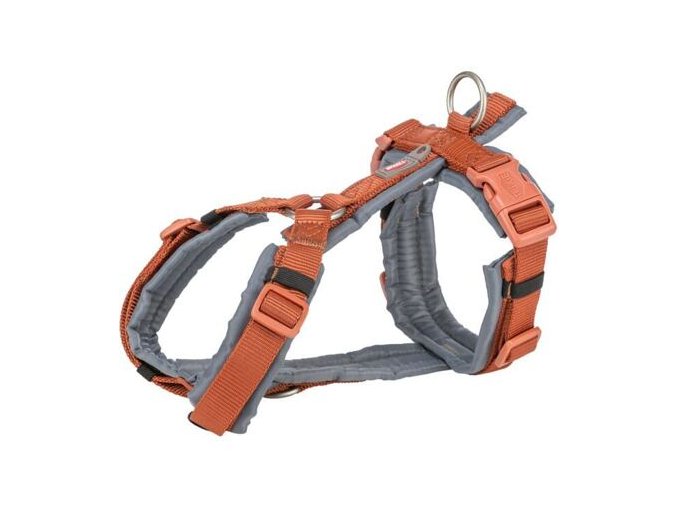 Premium trekingový postroj, rezavá/grafit (Velikost trekingového postroje PREMIUM XL: 80-97 cm/25 mm)