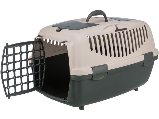 Transportní box Capri 2, XS-S: 37 x 34 x 55 cm, tmavěšedá/tělová