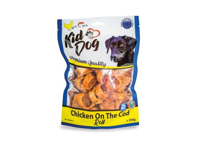KIDDOG kuřecí masíčko na tresčí rolce 250 g