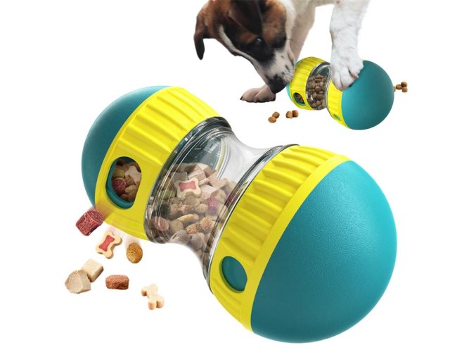 Interaktivní hračka (Snack Roll) na pamlsky pro pejsky i kočičky (Barva Červená)