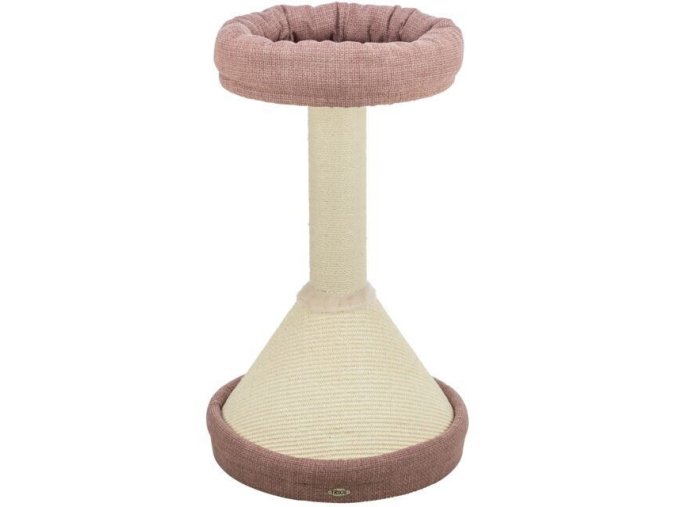 Škrabadlo VIVIANA 80 cm, kuželová základna, lůžko, antická růžová