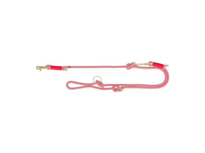 Soft Rope prodlužovací kulaté tkané vodítko, červená/krémová (Velikost vodítka SOFT ROPE prodlužovací XS-S: 2,00 m/ 6 mm)