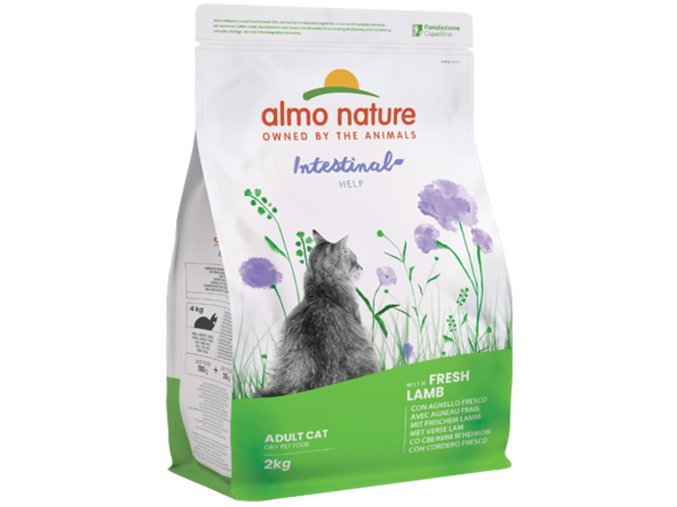Almo Nature Intestinal Help – podporuje zažívání, s čerstvým jehnětem 2kg