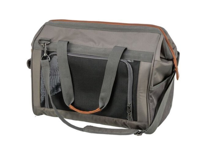 Cestovní taška FINLAY, 43 x 26 x 32 cm, do 10 kg, nylon, černá/šedá