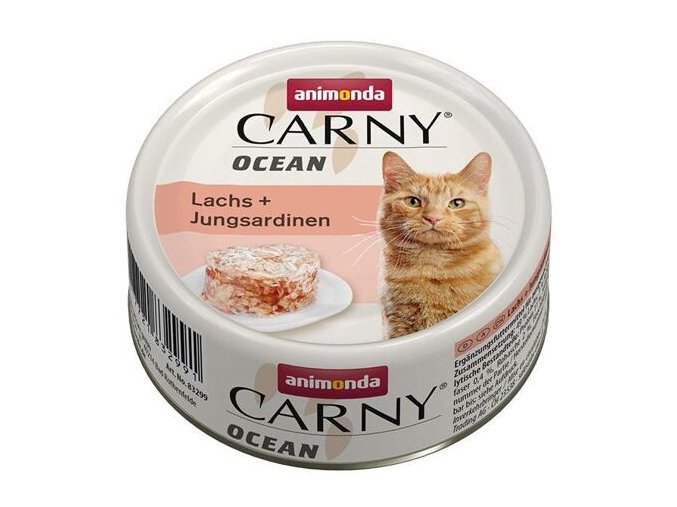 ANIMONDA konzerva CARNY Ocean - losos + sardinky 80g