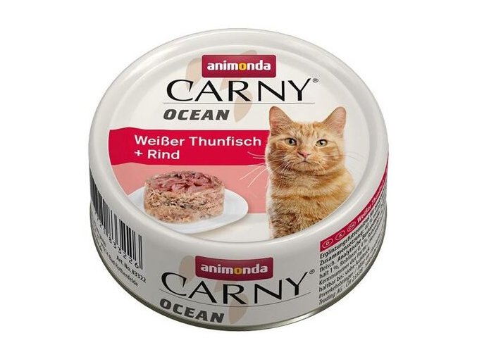 ANIMONDA konzerva CARNY OCEAN - tuňák + hovězí 80 g