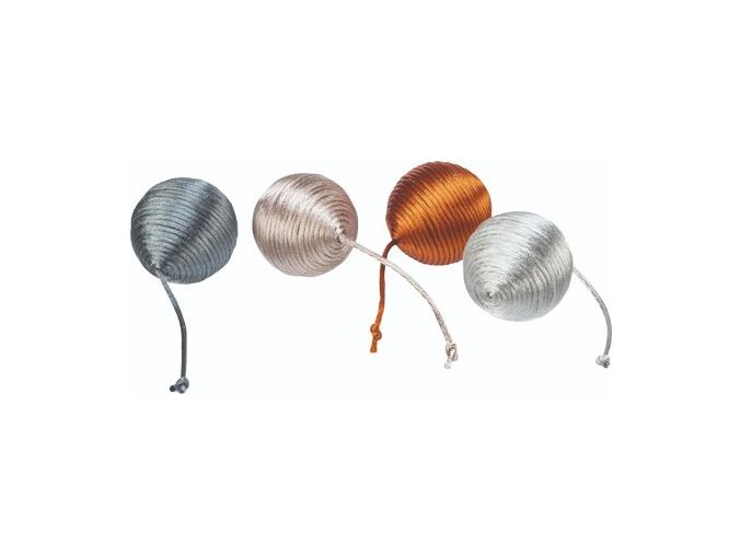 Chrastící metalický míček 4.6 cm, polyester