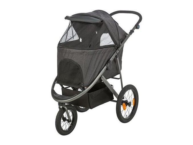 Kočárek BUGGY na vzduchových pneu, 60 x 112 x 120 cm, nosnost 20 kg, černá/petrolejová