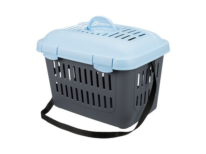 Transportní box MIDI CAPRI 44x33x32cm max.do 5kg TRIXIE, - modro/šedá