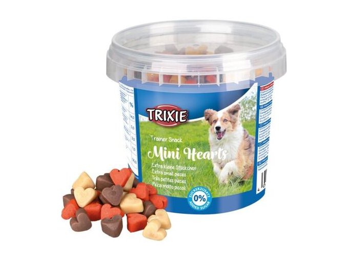 Trainer snack Mini Hearts 200 g - kuře, jehněčí a losos