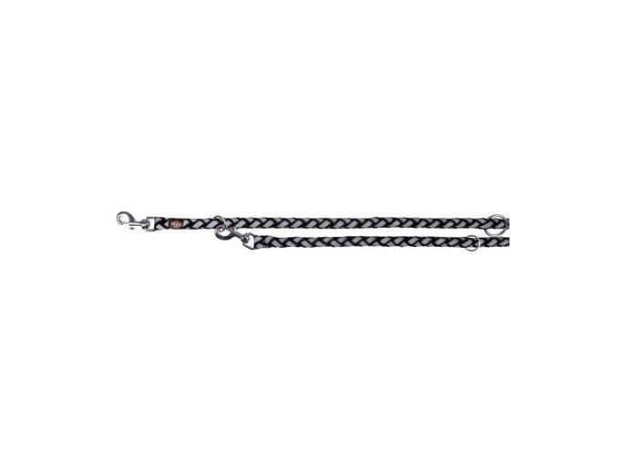 Vodítko CAVO kulaté prodlužovací reflexní, černá (Velikost vodítka CAVO prodlužovací L-XL:2,00m/18mm)