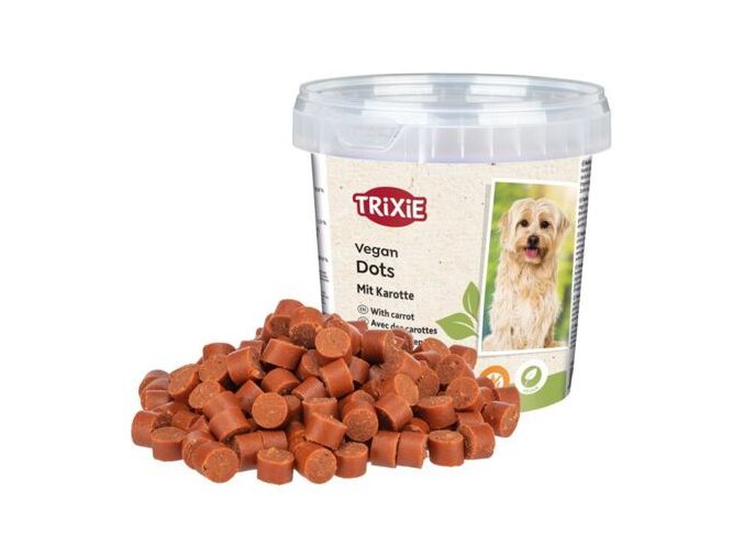 Vegan Dots, měkké mini válečky s mrkví, 200 g