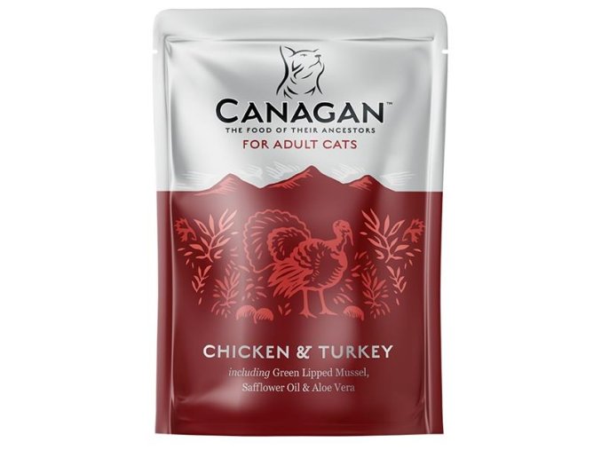 Canagan Cat kapsička Adult - kuře a krůta 85 g