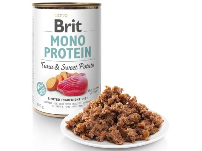 Brit Mono Protein konzerva Tuna & Sweet Potato 400 g