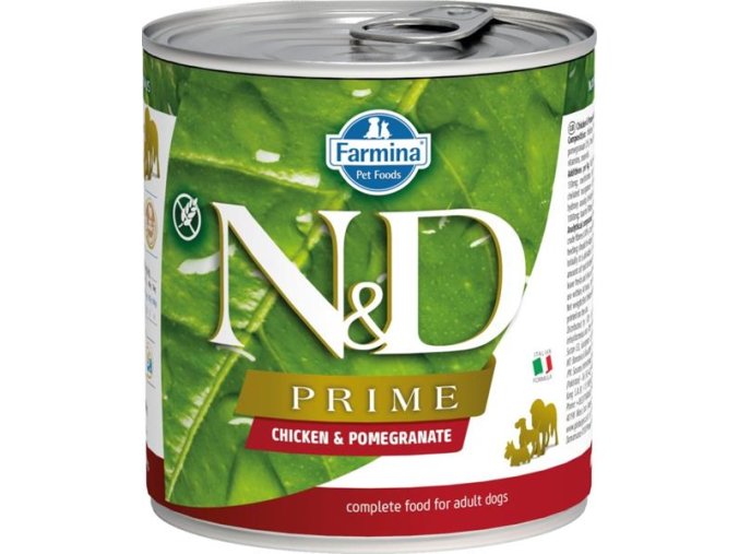 N&D PRIME Dog konzerva Chicken & Pomegranate 285 g