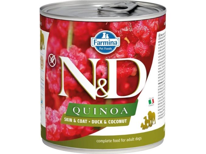N&D QUINOA Dog konzerva Duck & Coconut 285 g