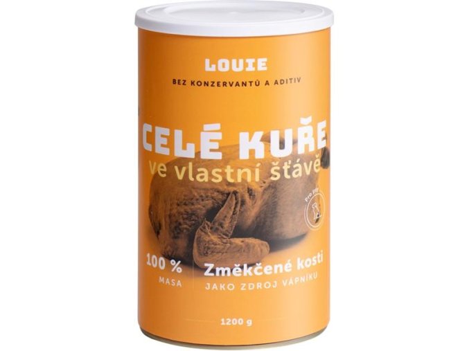 Louie konzerva pro psy celé kuře 1200 g