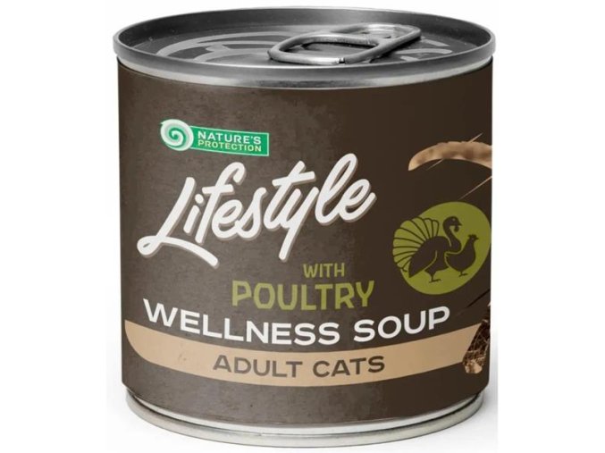 Nature's Protection Lifestyle Cat Soup LifeStyle Longhair Poultry 140 ml