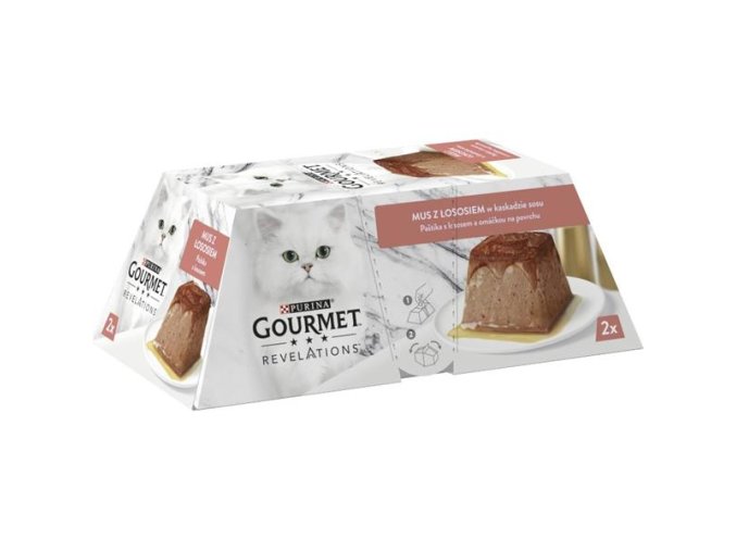 Gourmet Revelations paštika losos s omáčkou 2 x 57 g