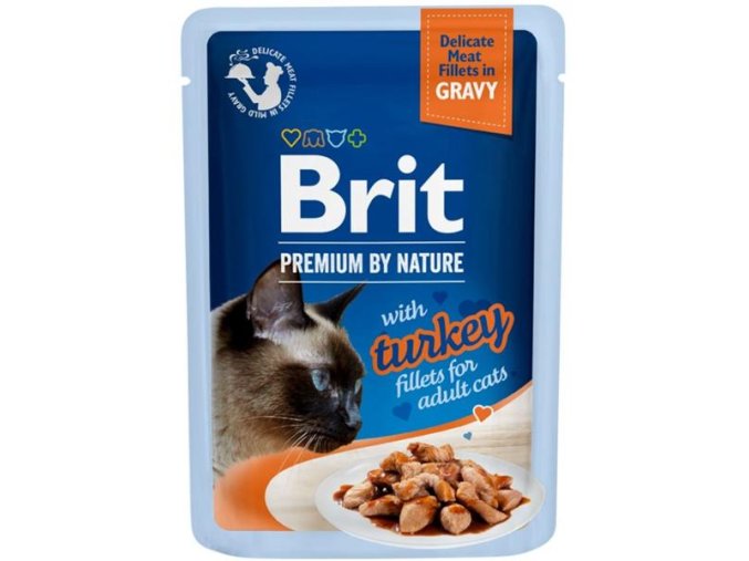 Brit Premium by Nature Cat Delicate Fillets in Gravy with Turkey 85 g
