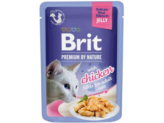 Brit Premium by Nature Cat Delicate Fillets in Jelly with Chicken 85 g