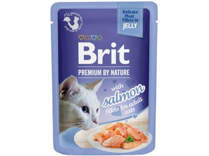 Brit Premium by Nature Cat Delicate Fillets in Jelly with Salmon 85 g