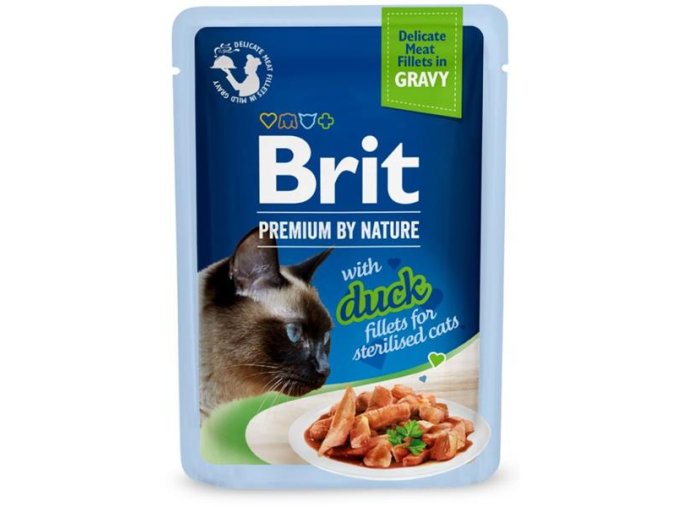 Brit Premium Cat Delicate Fillets in Gravy with Duck for Sterilised 85 g