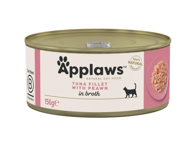 Applaws Cat konzerva tuňák a krevety 156 g