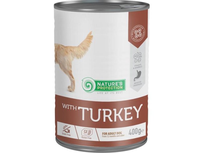 Nature's Protection Dog konzerva Adult krůta 400 g