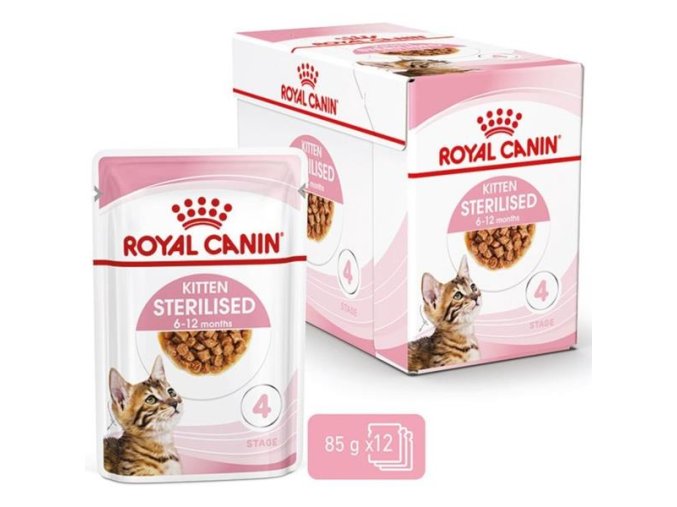 Royal Canin Feline kapsička Kitten Sterilised (Multipack 12x85 g)
