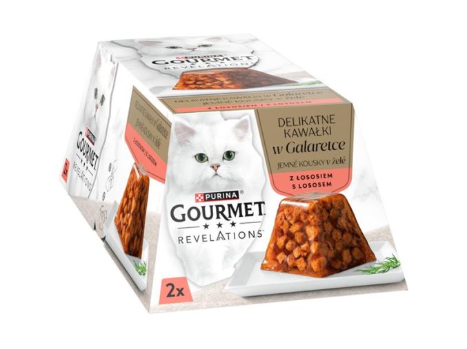 Gourmet Revelations s lososem v želé 2 x 57 g