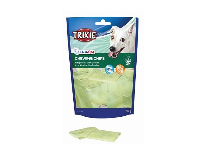DentaFun žvýkací chipsy se spirulinou, 50 g