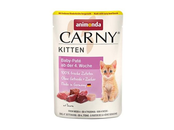 Carny Kitten 85 g Baby Paté, kapsička pro koťata