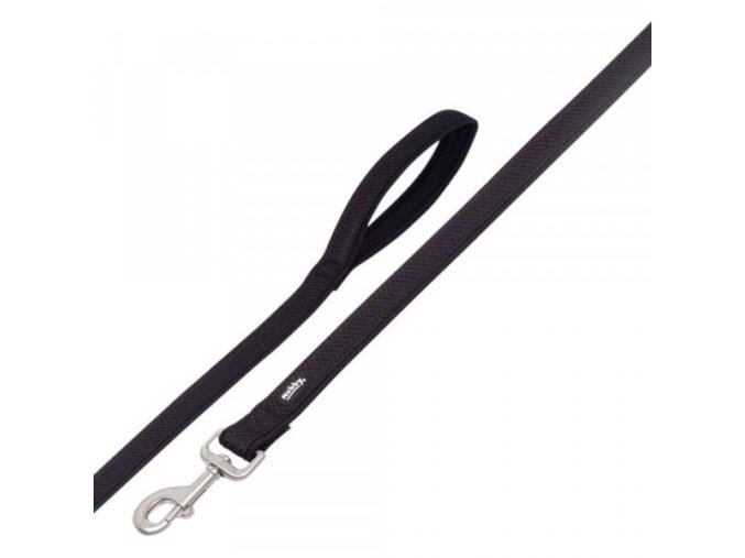 Vodítko nylon Mesh Preno 120cm x 15-20mm černé Nobby
