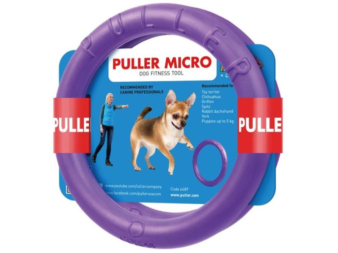Hračka pěnová guma Kruh Micro Puller průměr 12,5 cm (2 ks)