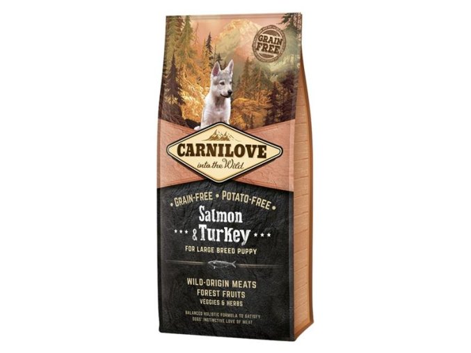 Carnilove Dog Puppy Salmon & Turkey Large Breed Grain Free 12 kg