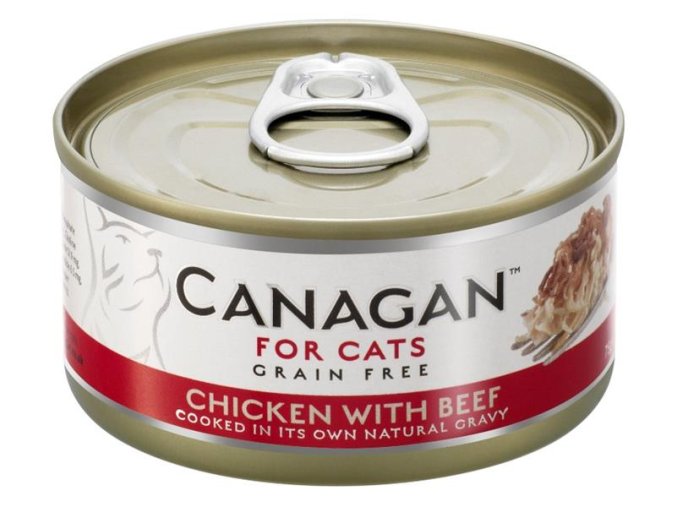 Canagan Cat konzerva - Kuře s hovězím 75 g