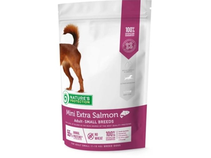 Nature's Protection Dog Dry Adult Mini Extra Salmon 500 g