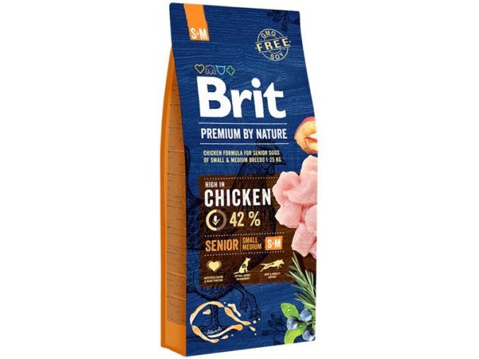 Brit Premium by Nature Dog Senior (S+M) 15 kg