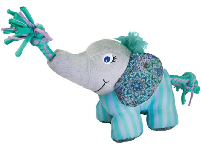 Hračka textil KONG Knots Carnival Elephant S/M