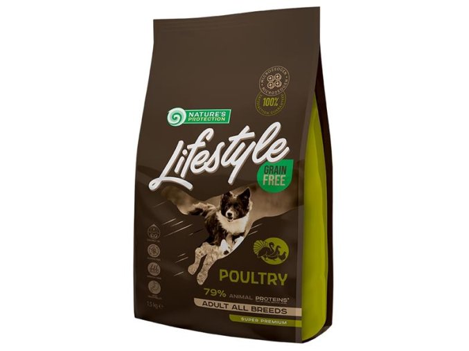 Nature's Protection Dog Dry LifeStyle GF Poultry 1,5 kg