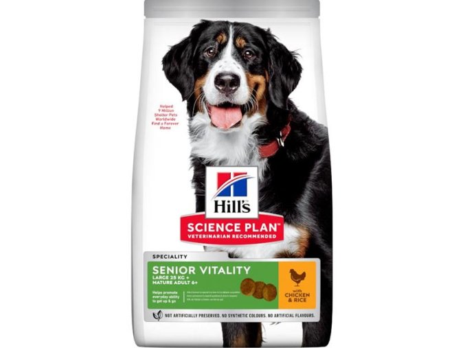 Hill's Science Plan Canine Mature Adult 6+ Senior Vitality Large Chicken 14 kg