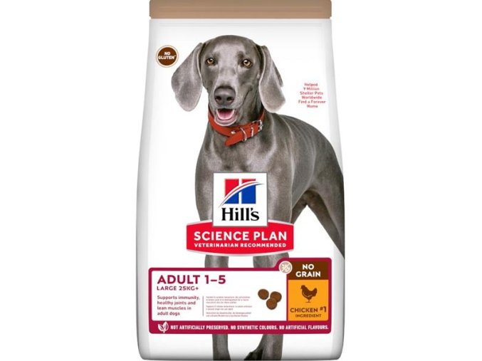 Hill's Science Plan Canine Adult No Grain Large Breed Chicken 14 kg