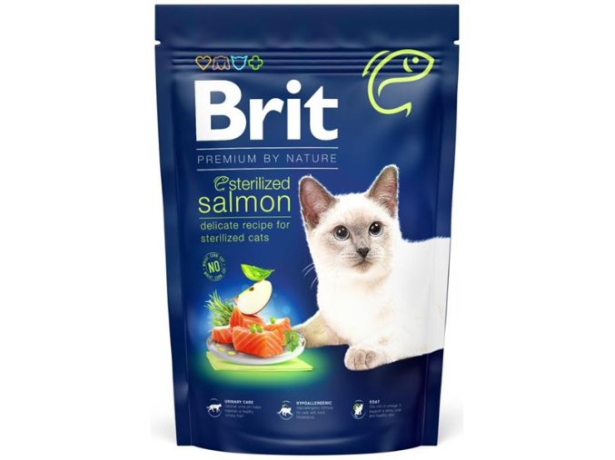 Brit Premium by Nature Cat Sterilized Salmon 1,5 kg