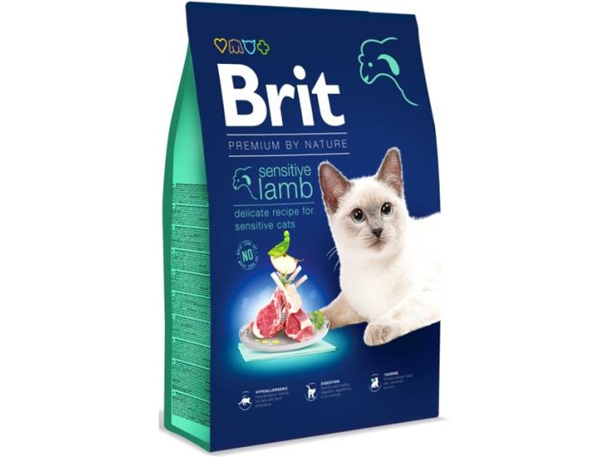 Brit Premium by Nature Cat Sensitive Lamb 8 kg
