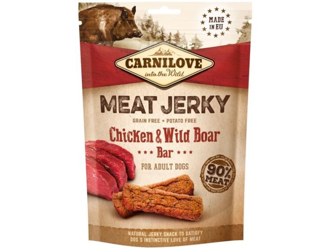 Carnilove Dog Jerky Wild Boar & Chicken Bar 100 g