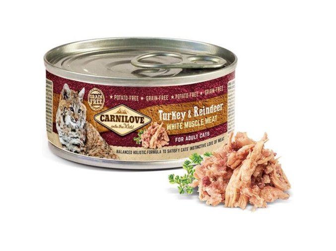 Carnilove Cat WMM konzerva Adult Turkey & Reindeer 100 g