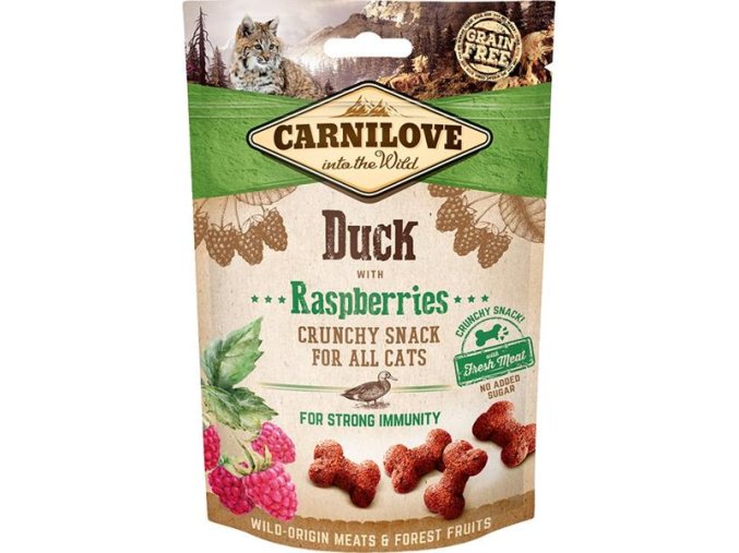 Carnilove Cat Crunchy Snack Duck with Raspberries with fresh meat 50 g