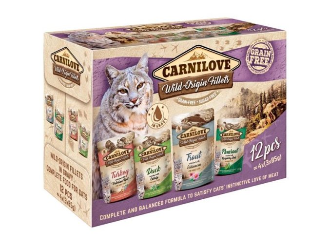 Carnilove Cat kapsička MULTIPACK (12x85g)