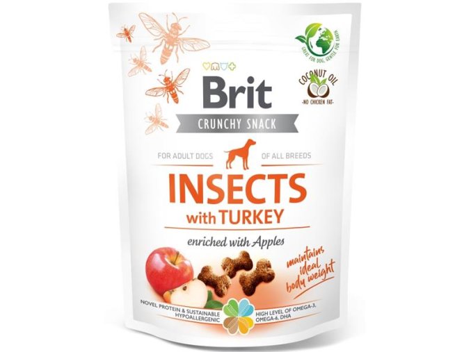 Brit Care Dog Crunchy Cracker Insect with Turkey and Apples 200 g